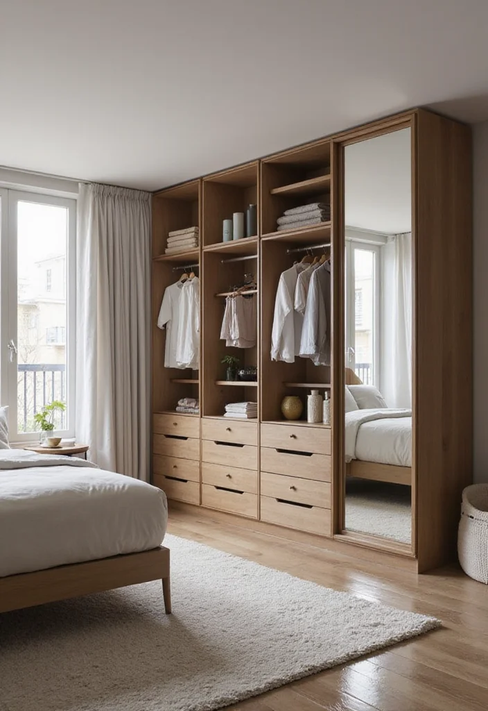 12 Bedroom Ideas With Wardrobe for Smart Integrated Storage - 1. Floor-to-Ceiling Wardrobes