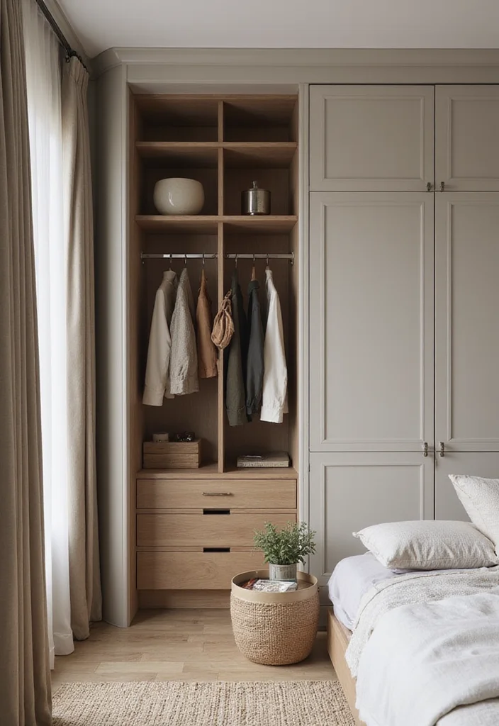 12 Bedroom Ideas With Wardrobe for Smart Integrated Storage - 10. Wardrobe Nooks