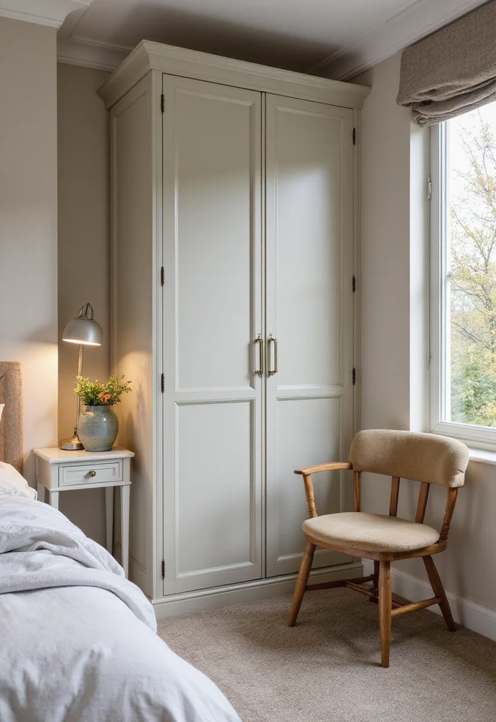 12 Bedroom Ideas With Wardrobe for Smart Integrated Storage - 3. Corner Wardrobe Magic