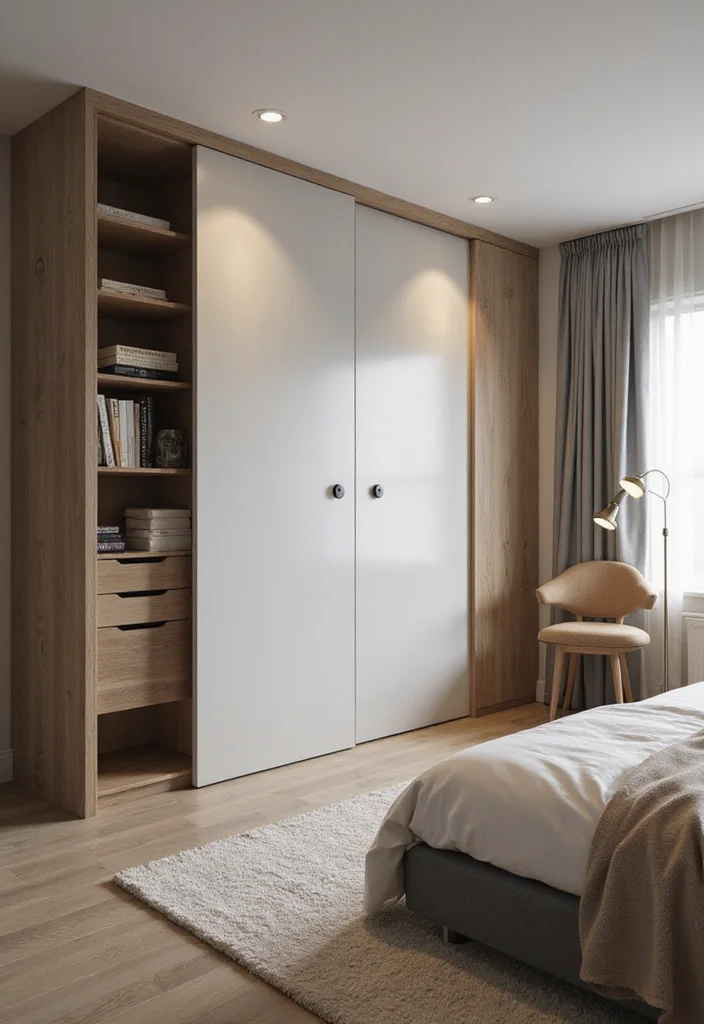 12 Bedroom Ideas With Wardrobe for Smart Integrated Storage - 4. Sliding Door Wardrobes