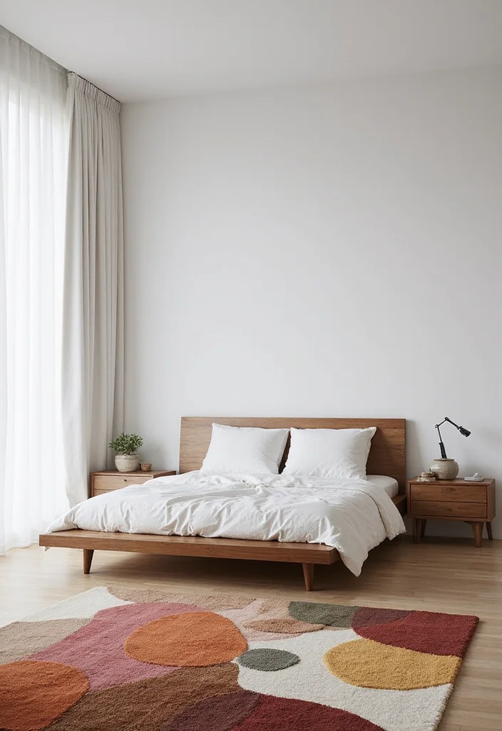 12 Brown and White Bedroom Ideas for Warm Balanced Neutrals - 2. Modern Minimalist Approach