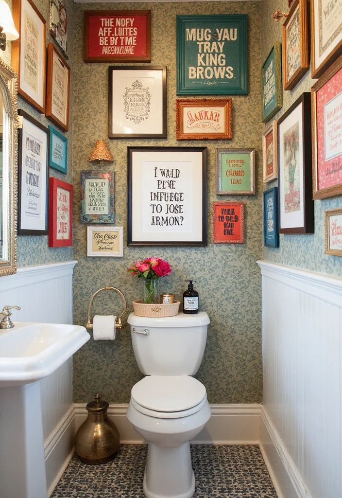 12 Cheap Bathroom Ideas for Easy Budget Friendly Upgrades 23 12 Cheap Bathroom Ideas for Easy Budget Friendly Upgrades - 3. Budget-Friendly Wall Art