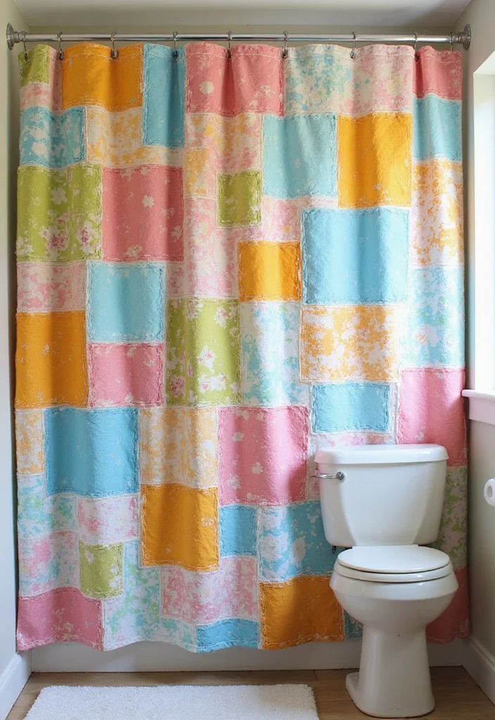 12 Cheap Bathroom Ideas for Easy Budget Friendly Upgrades 34 12 Cheap Bathroom Ideas for Easy Budget Friendly Upgrades - 4. Chic Shower Curtain Makeover