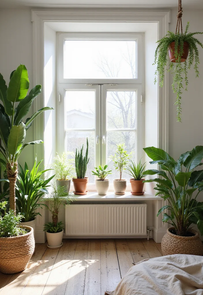 12 Cheap Bedroom Ideas for Easy Budget Home Refresh 56 12 Cheap Bedroom Ideas for Easy Budget Home Refresh - 6. Plants for Freshness