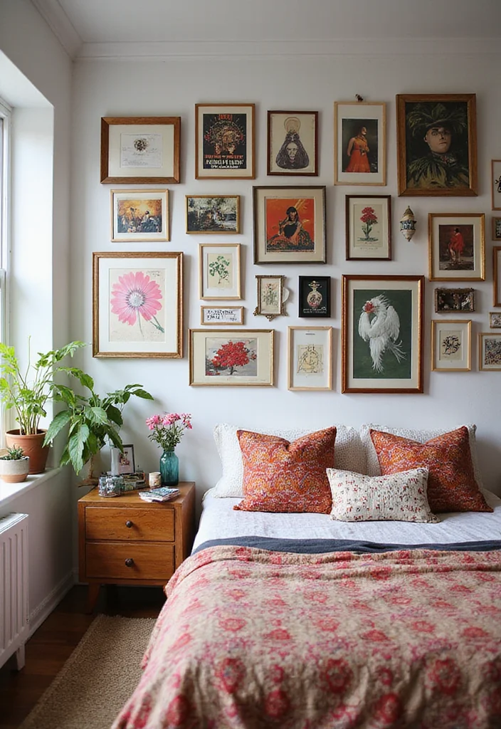 12 Cheap Bedroom Ideas for Easy Budget Home Refresh 67 12 Cheap Bedroom Ideas for Easy Budget Home Refresh - 7. DIY Art Gallery Wall