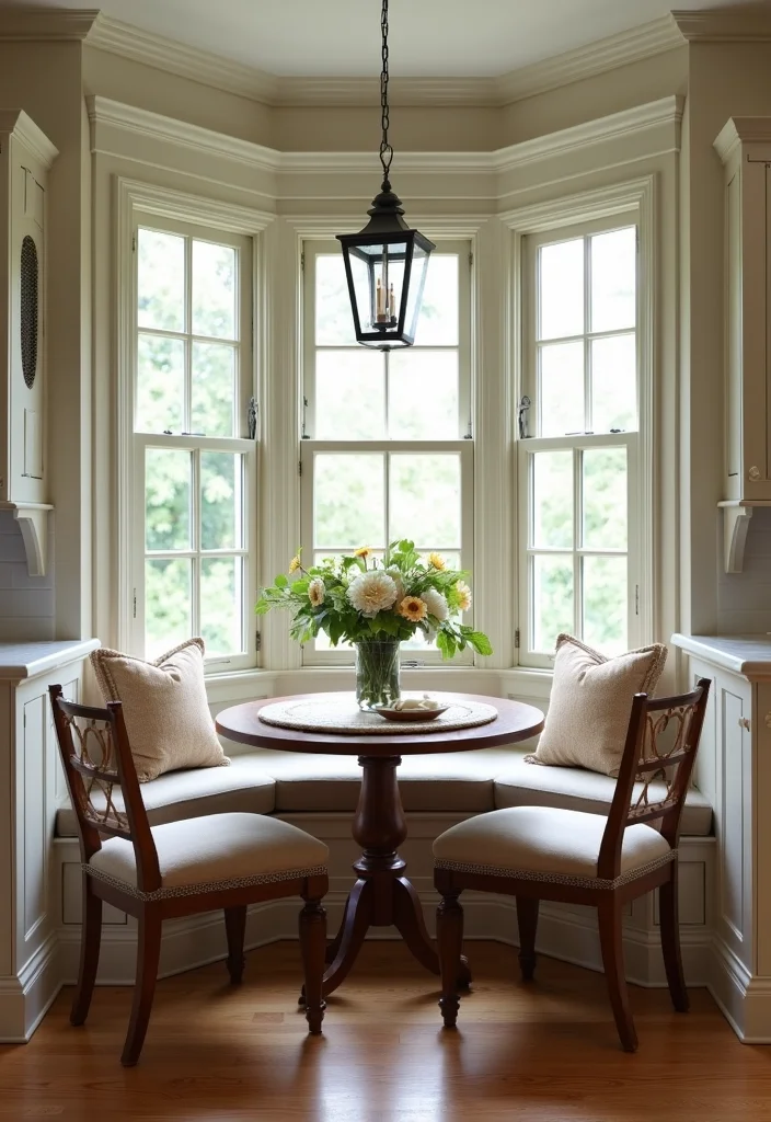 12 Colonial Kitchen Ideas for Classic Timeless Warmth 122 12 Colonial Kitchen Ideas for Classic Timeless Warmth - 12. Cozy Nooks