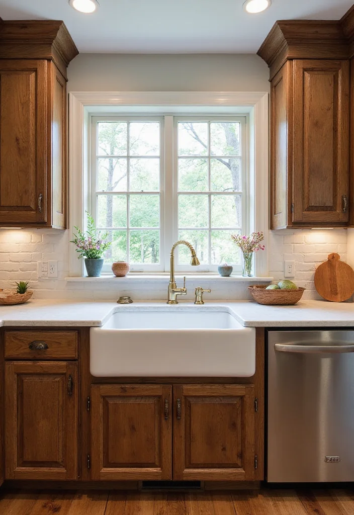 12 Colonial Kitchen Ideas for Classic Timeless Warmth 12 12 Colonial Kitchen Ideas for Classic Timeless Warmth - 2. Farmhouse Sink