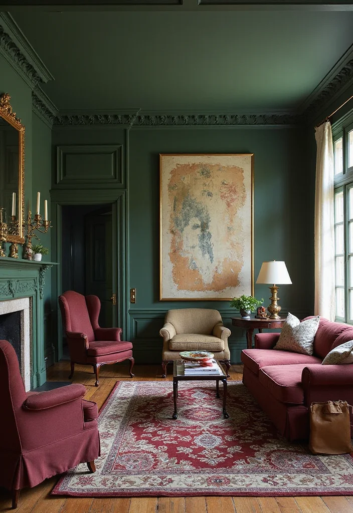 12 Colonial Living Room Ideas for Classic American Style - 4. Classic Color Palettes