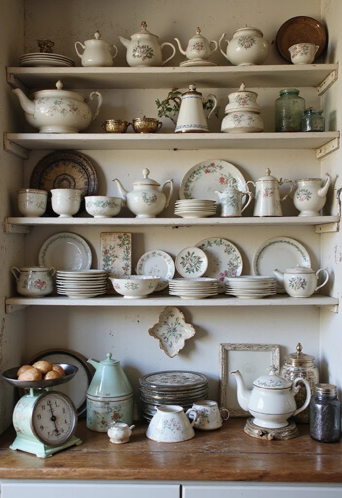 12 Cottage Core Kitchen Ideas for Soft Whimsical Charm - 2. Vintage Kitchen Accessories