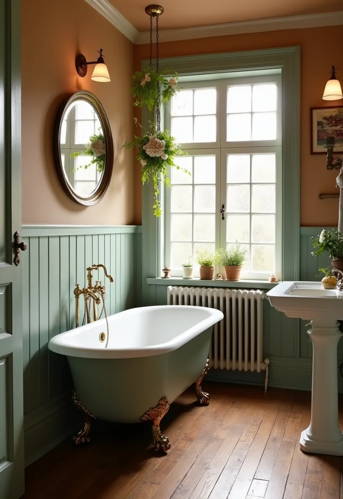 12 Country Style Bathroom Ideas for Cozy Rustic Charm - 2. Vintage Style Fixtures
