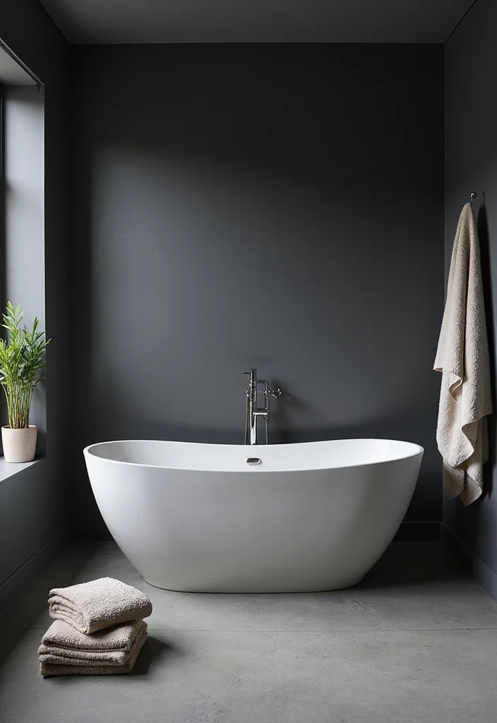 12 Dark Gray Bathroom Ideas for Sleek Modern Depth 100 12 Dark Gray Bathroom Ideas for Sleek Modern Depth - 10. Stylish Bathtubs