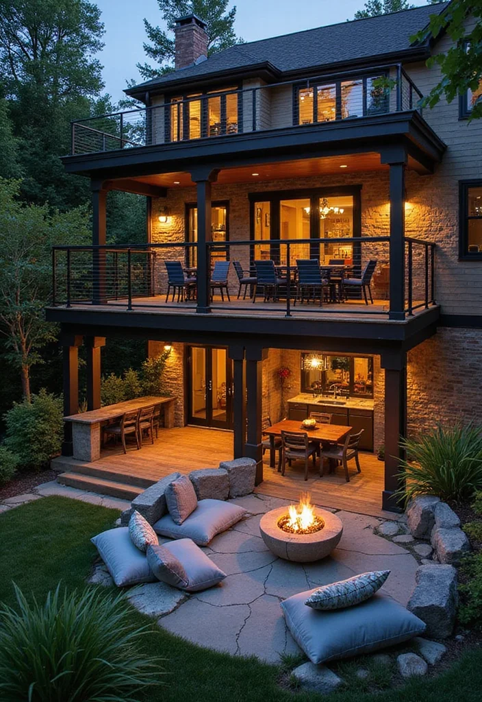 12 Elevated Backyard Ideas for Terraced Useful Levels - 1. Multi-level Decking Delight
