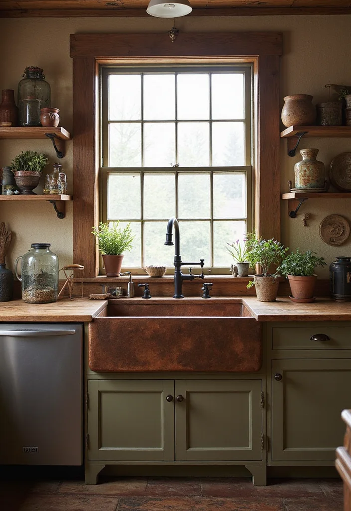 12 Farmhouse Kitchen Sink Ideas for Functional Rustic Style - 6. Copper Farmhouse Sinks