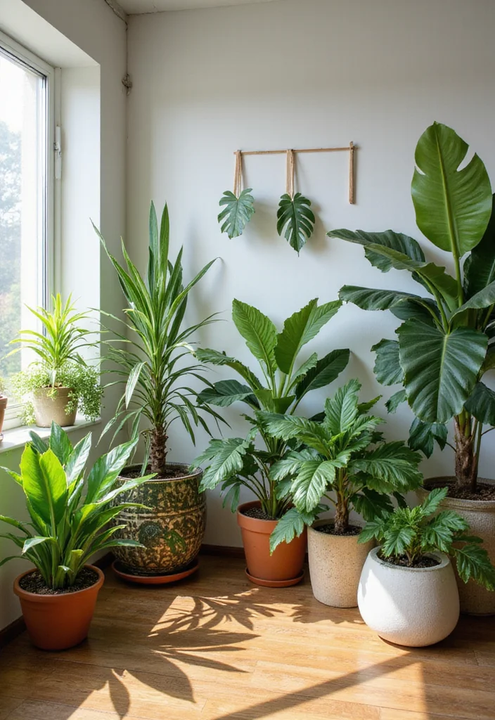 12 Florida Living Room Ideas for Bright Airy Comfort - 4. Tropical Plants