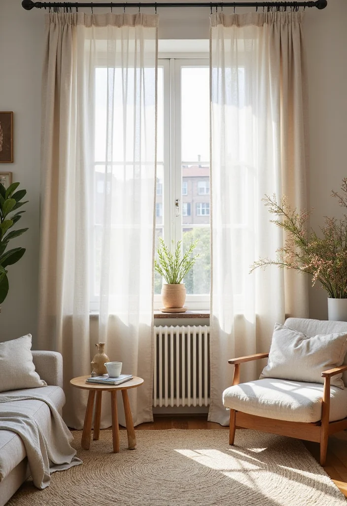 12 Florida Living Room Ideas for Bright Airy Comfort - 6. Light and Breezy Fabrics