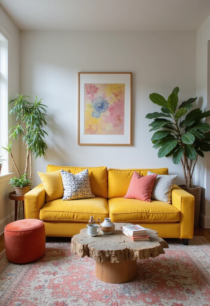 12 Florida Living Room Ideas for Bright Airy Comfort - 9. Statement Furniture Pieces