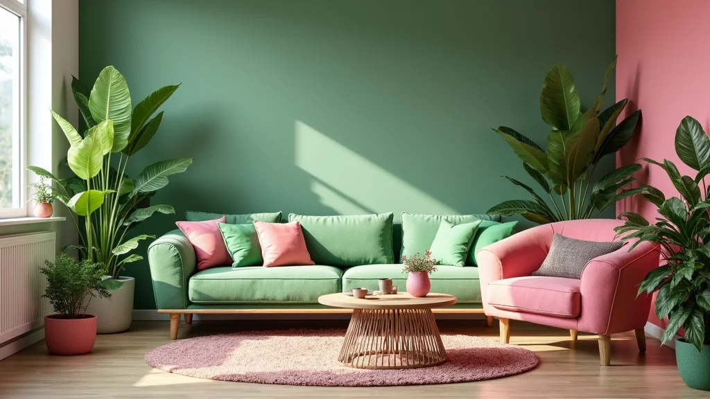12 Green and Pink Living Room Ideas for Fresh Stylish Contrast