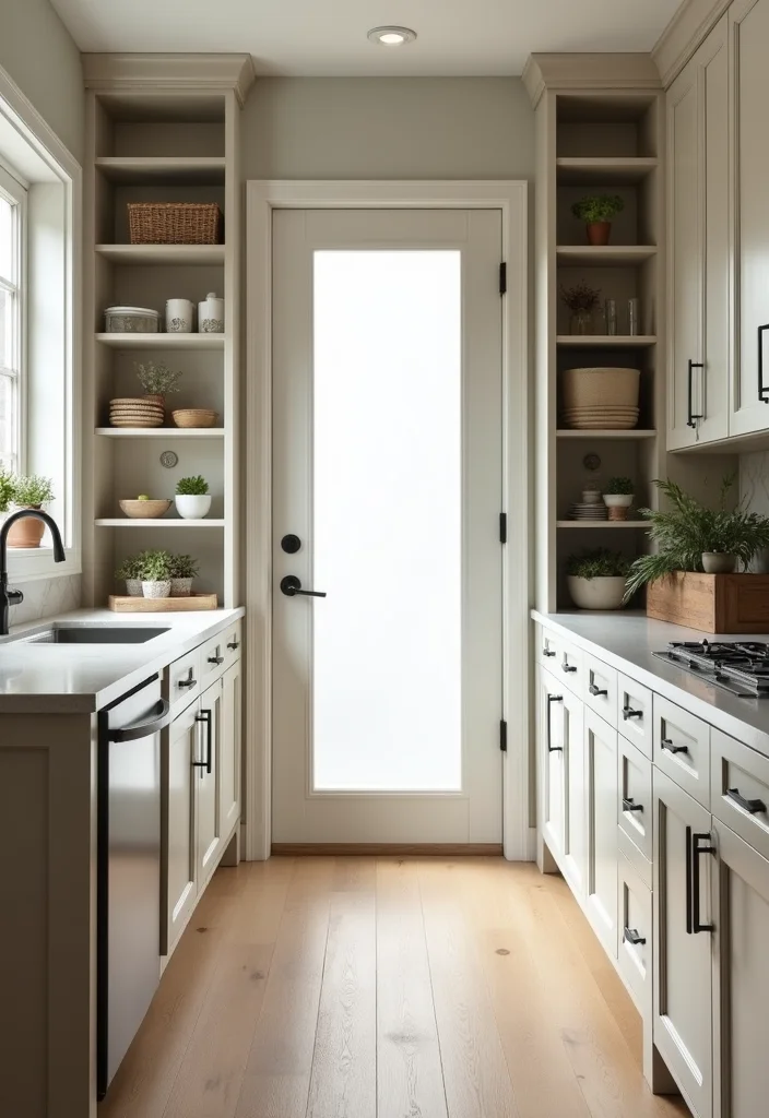 12 Kitchen Back Door Ideas for Practical Efficient Layouts - 10. Integrated Back Door Storage