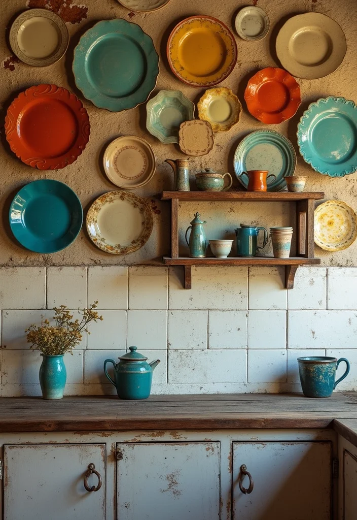 12 Kitchen Gallery Wall Ideas for Personalized Stylish Displays 1 12 Kitchen Gallery Wall Ideas for Personalized Stylish Displays - 1. Vintage Plate Collection