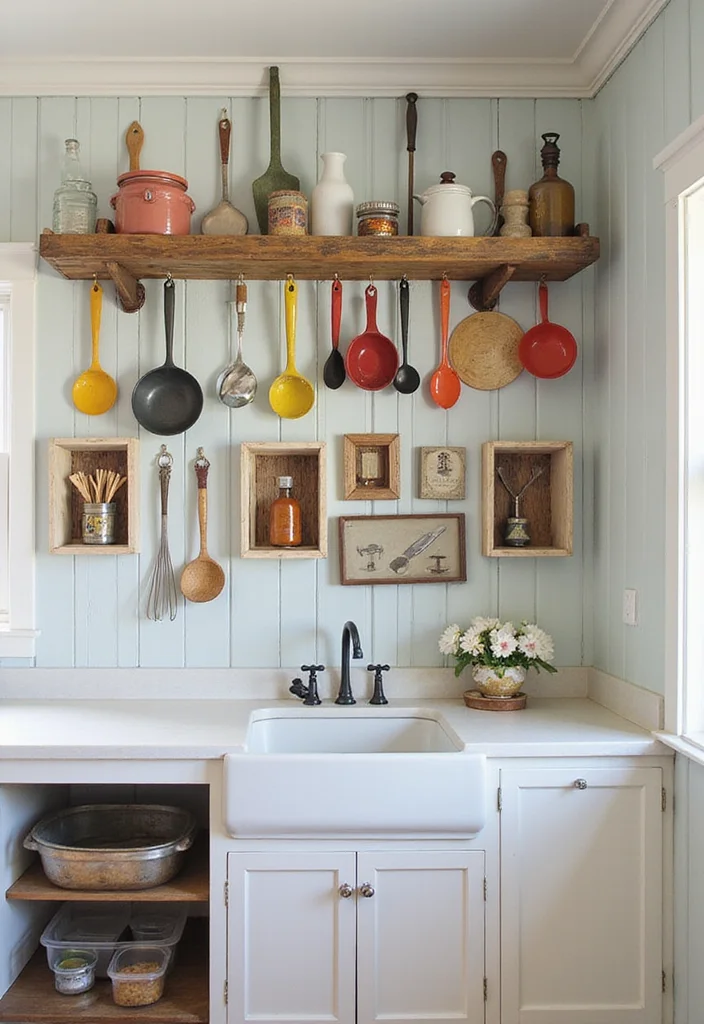 12 Kitchen Gallery Wall Ideas for Personalized Stylish Displays 52 12 Kitchen Gallery Wall Ideas for Personalized Stylish Displays - 6. Kitchen Utensil Art