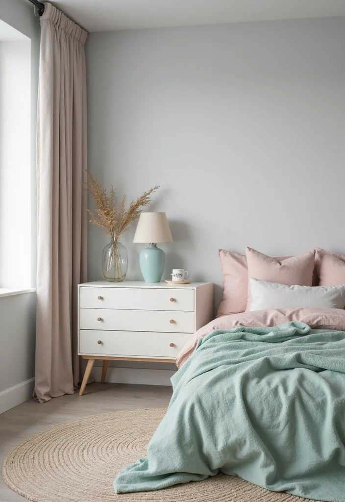 12 Light Grey Bedroom Ideas for Soft Elegant Calm - 2. Soft Color Palettes