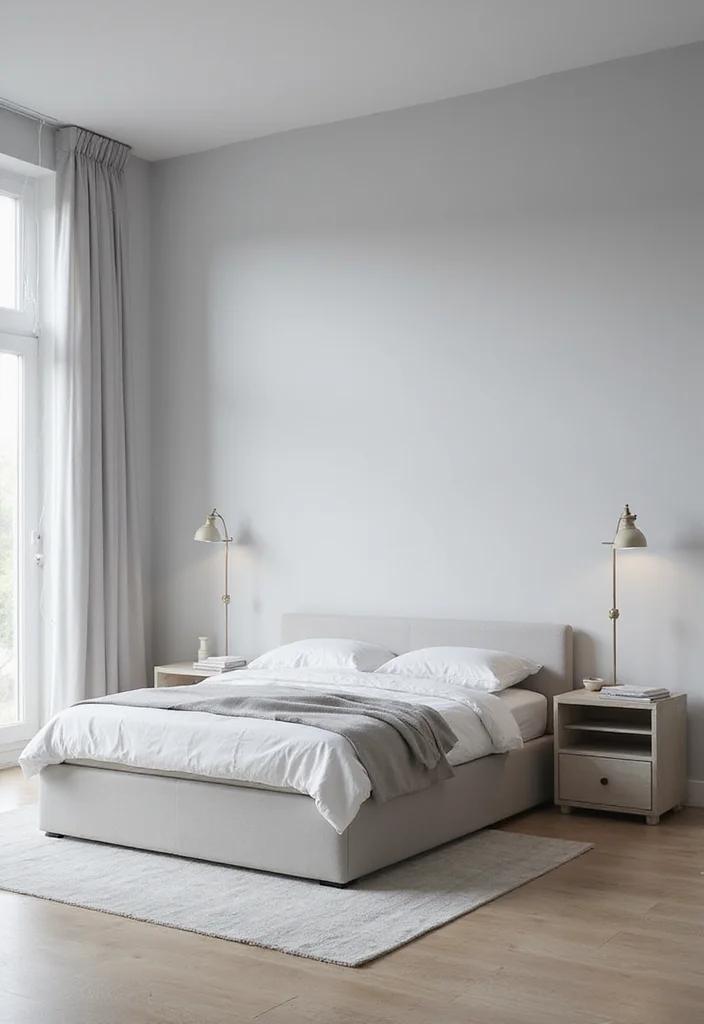 12 Light Grey Bedroom Ideas for Soft Elegant Calm - 9. Functional Furniture