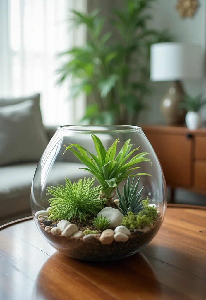 12 Living Room DIY Ideas for Easy Home Upgrades - 12. DIY Terrarium