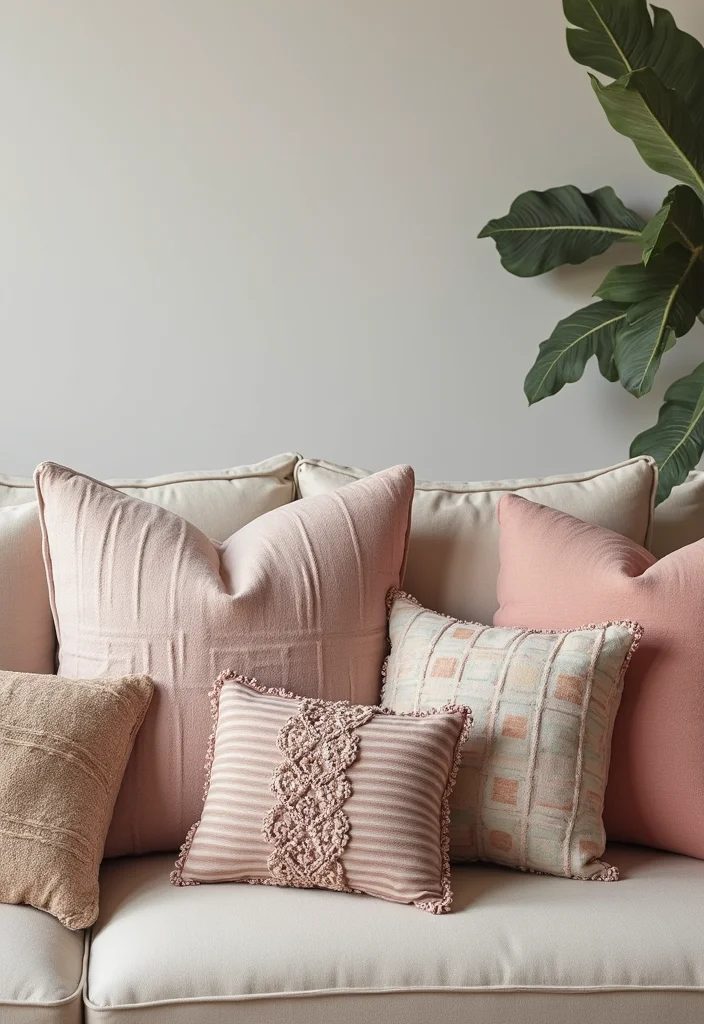 12 Living Room Pillow Ideas for Quick Style Refresh - 12. Pillow Arrangement Ideas