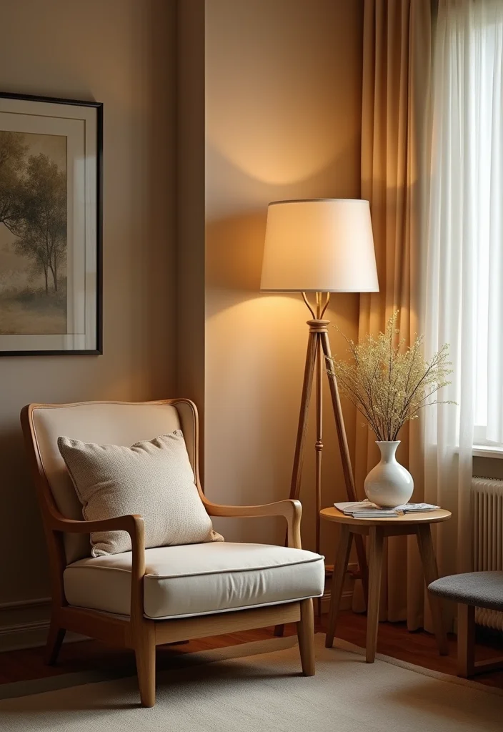 12 Low Ceiling Living Room Ideas for Taller Visual Space - 11. Create a Cozy Nook