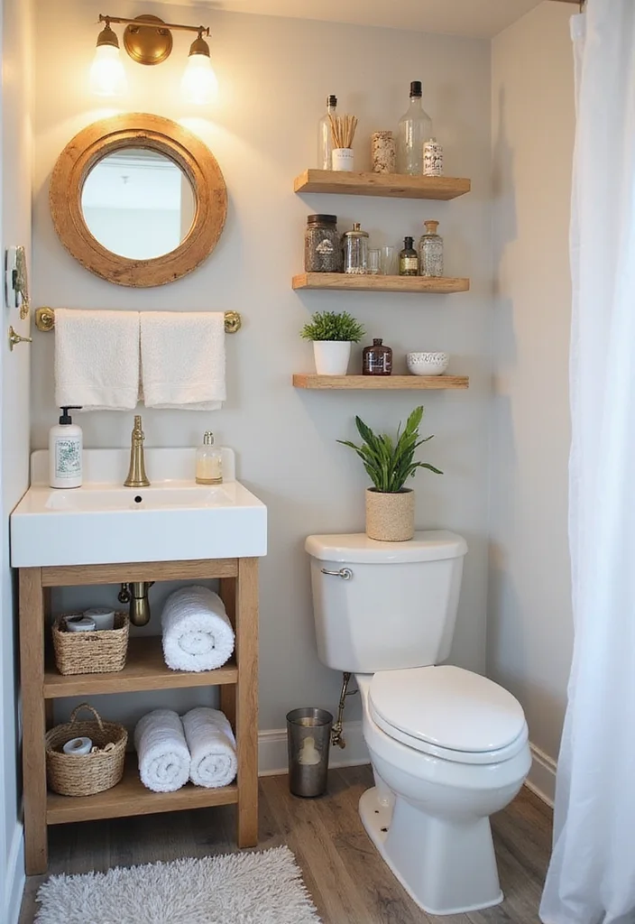 12 Mobile Home Bathroom Ideas for Smart Space Solutions - 11. Budget-Friendly DIY Projects