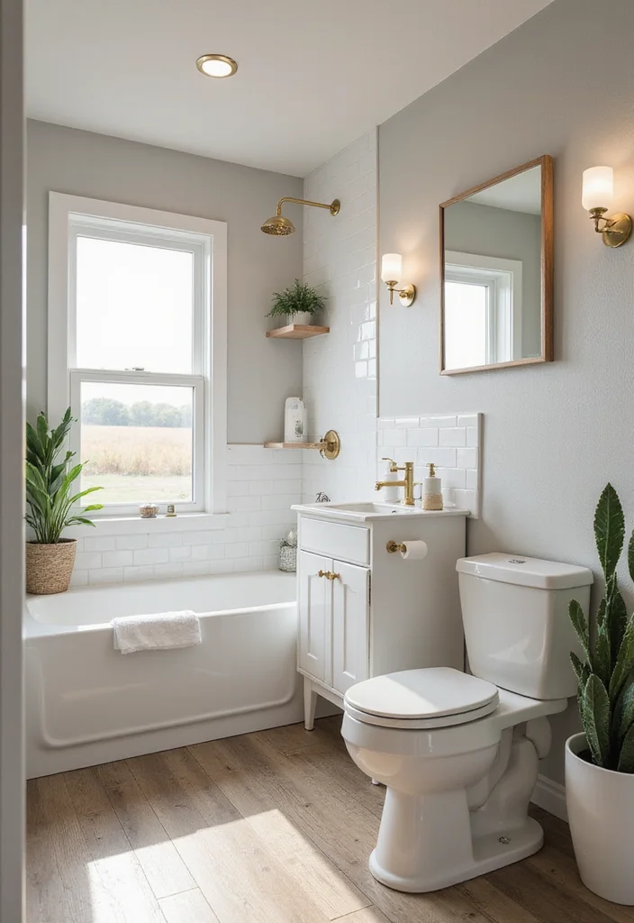 12 Mobile Home Bathroom Ideas for Smart Space Solutions - 12. Minimalist Aesthetic