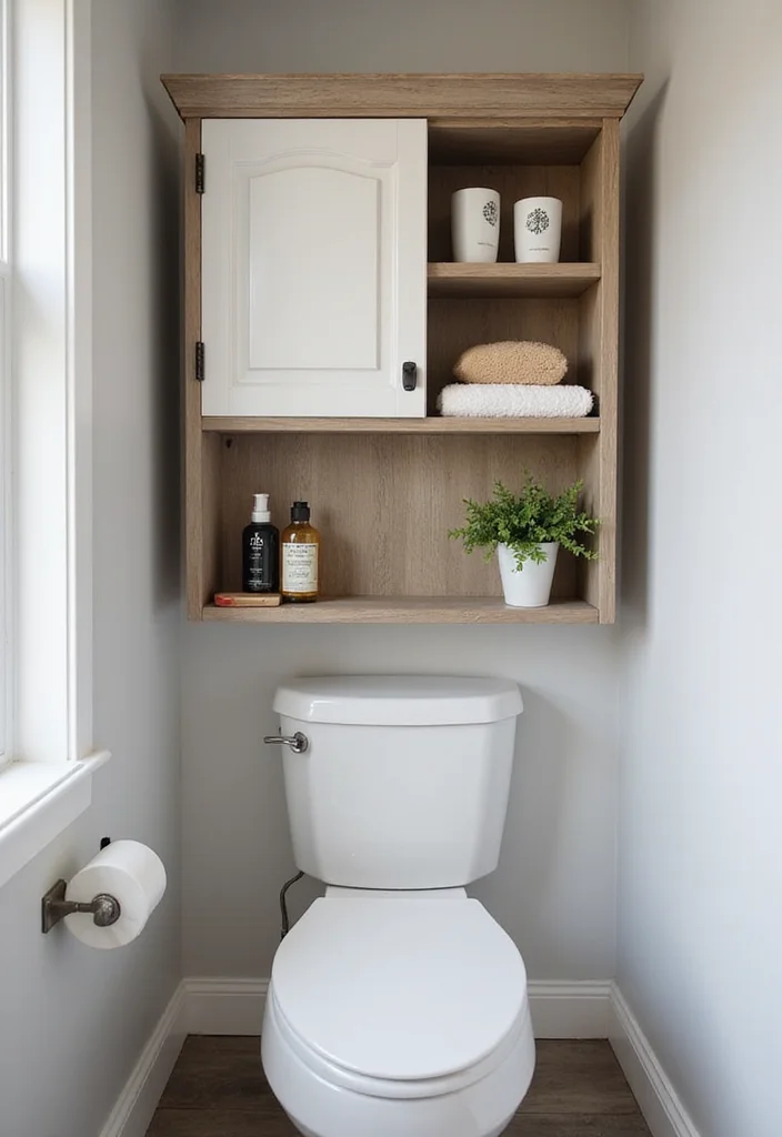 12 Mobile Home Bathroom Ideas for Smart Space Solutions - 2. Over-the-Toilet Storage Solutions