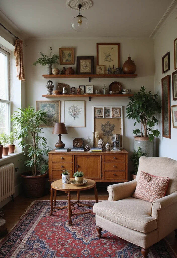 12 Modern Vintage Living Room Ideas for Trendy Retro Mix - 12. Personal Vintage Treasures