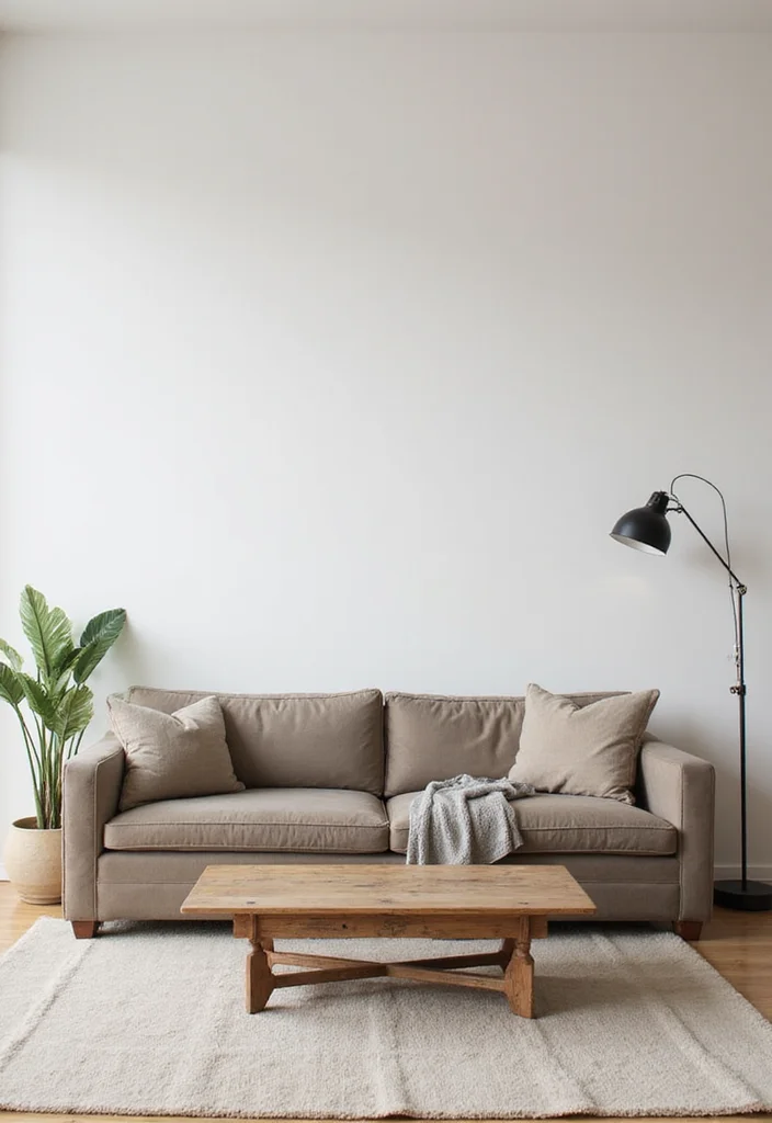 12 Modern Vintage Living Room Ideas for Trendy Retro Mix - 5. Minimalist Vintage Twist