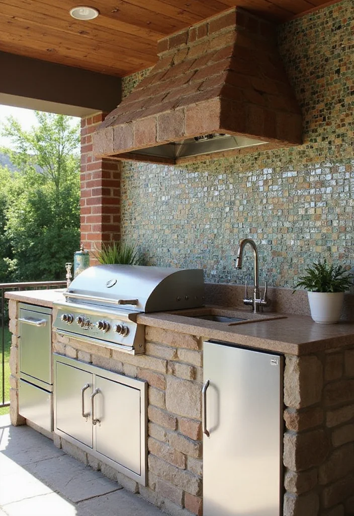 12 Outdoor Kitchen Backsplash Ideas for Durable Stylish Design 89 12 Outdoor Kitchen Backsplash Ideas for Durable Stylish Design - 9. Eco-Friendly Glass Tiles