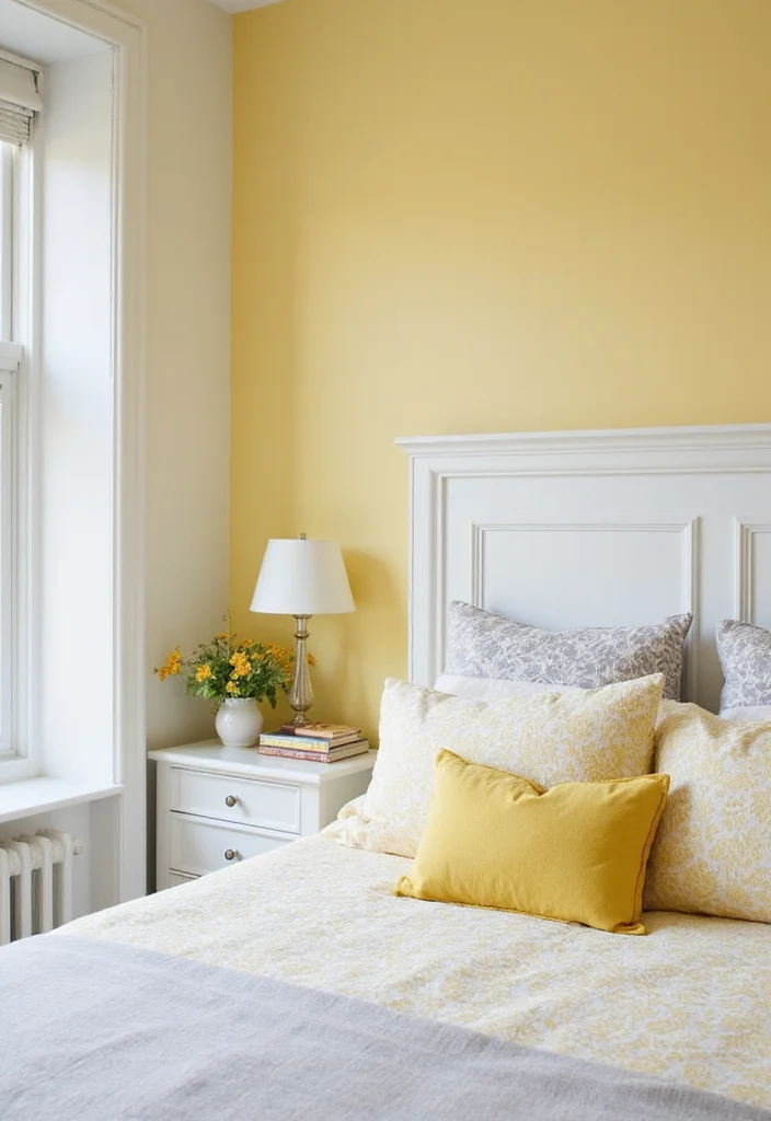 12 Pastel Bedroom Ideas for Fresh Airy Comfort 34 12 Pastel Bedroom Ideas for Fresh Airy Comfort - 4. Yellow Sunshine Vibes