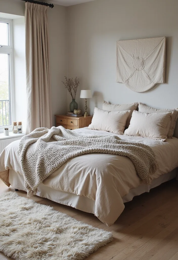 12 Spa Bedroom Ideas for Peaceful Restful Retreats 23 12 Spa Bedroom Ideas for Peaceful Restful Retreats - 3. Cozy Textiles