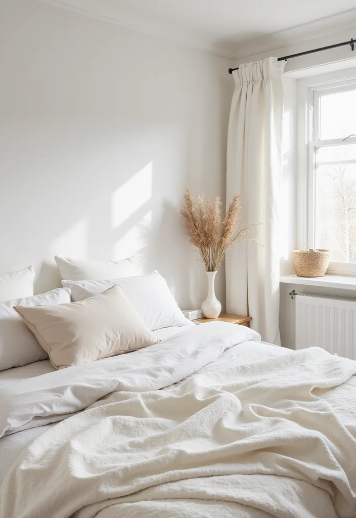 12 White Comforter Bedroom Ideas for Clean Cozy Simplicity 23 12 White Comforter Bedroom Ideas for Clean Cozy Simplicity - 3. Monochromatic Magic