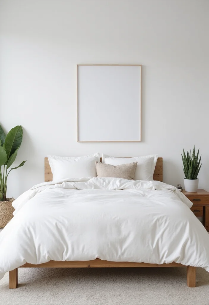 12 White Comforter Bedroom Ideas for Clean Cozy Simplicity 45 12 White Comforter Bedroom Ideas for Clean Cozy Simplicity - 5. Minimalist Decor