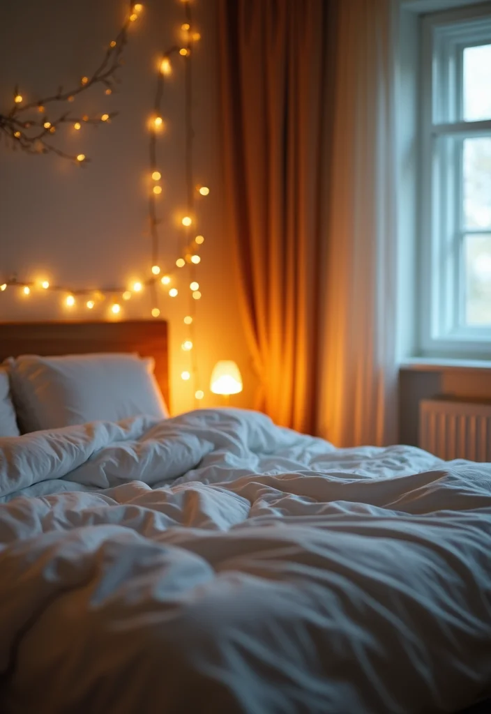 12 White Comforter Bedroom Ideas for Clean Cozy Simplicity 56 12 White Comforter Bedroom Ideas for Clean Cozy Simplicity - 6. Soft Lighting Solutions