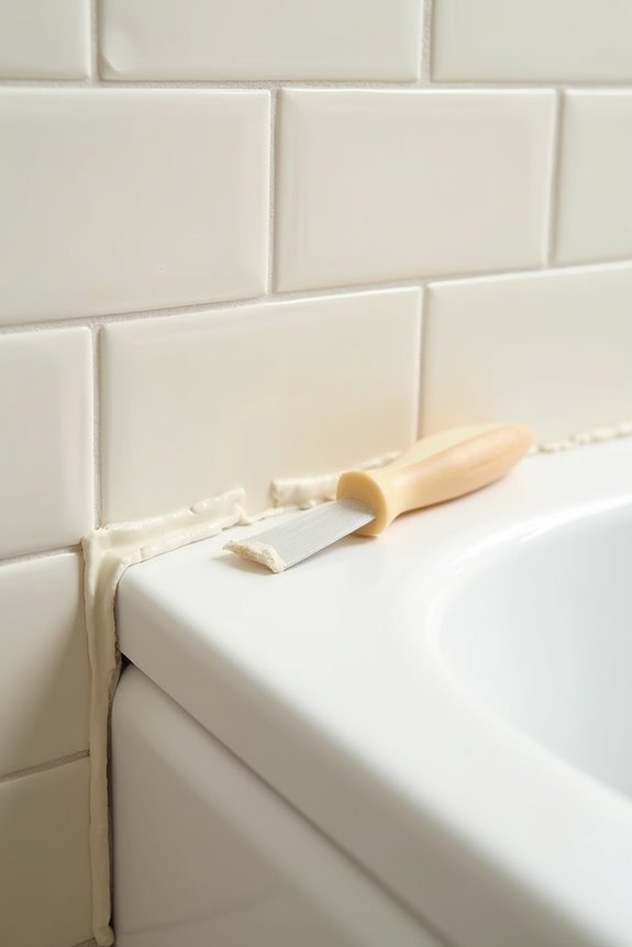 45 degree caulk bead smoothing technique