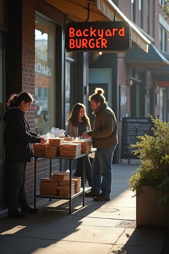 backyard burger supported locals