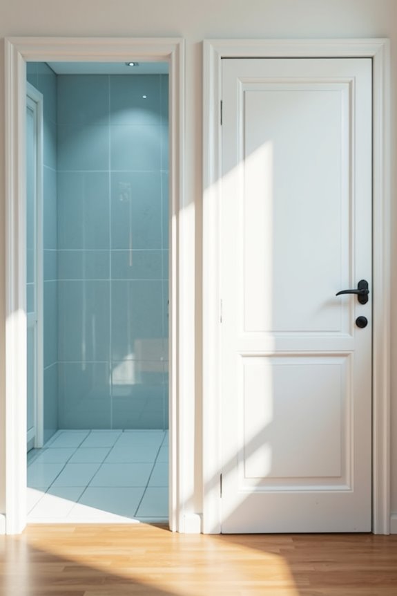 bathroom door width varies ada clear opening considered