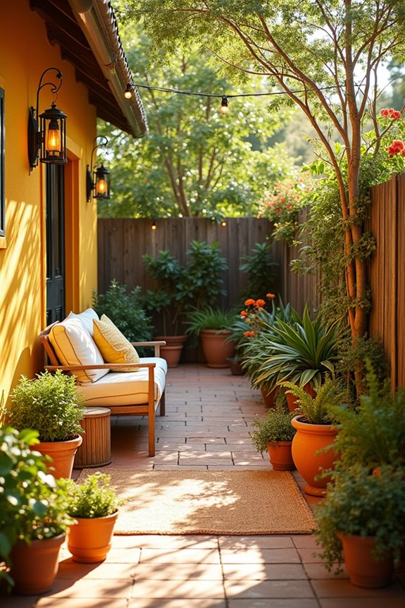 bright zesty summer backyard ambience