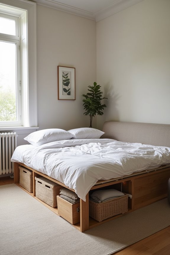 concealed bedding clutter free living