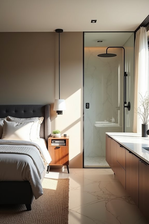 Should Your Bedroom and Bathroom Decor Match? 2 coordinated cohesion across rooms