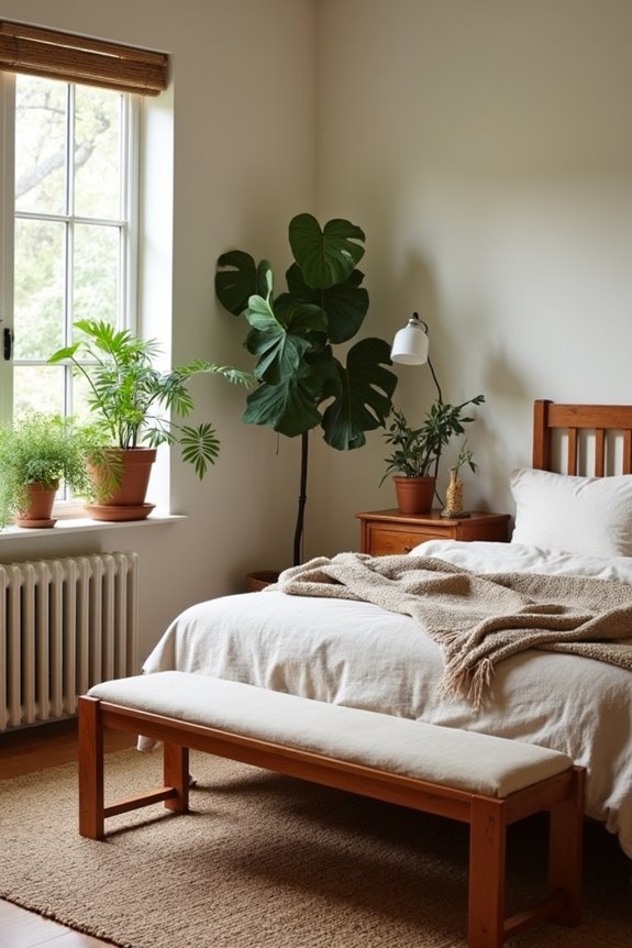 cozy nature inspired bedroom sanctuary