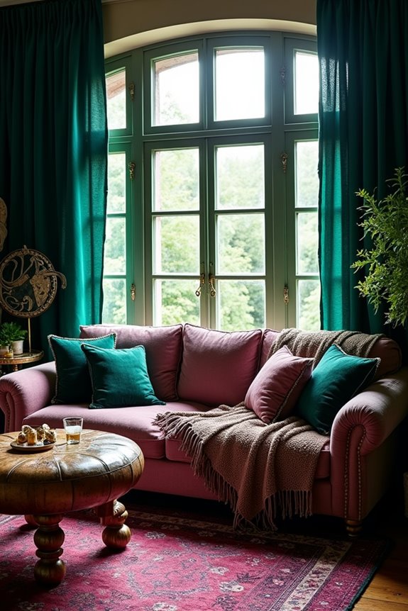 darker jewel toned boho