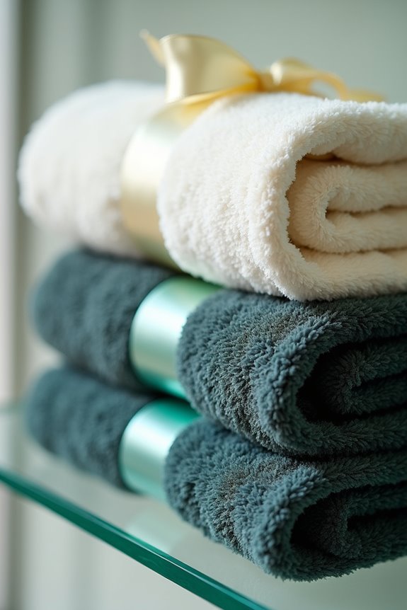 decorate towels with trim