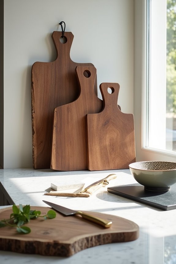 display boards as styled kitchen art